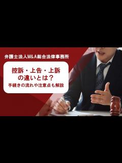[x]控訴・上告・上訴の違いとは？ 手続きの流れや注意点も解説 弁護士法人M＆A総合法律事務所 - YouTube