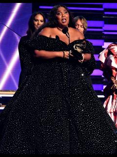 [x]Grammys 2020: Lizzo Tearfully Accepts Third Award