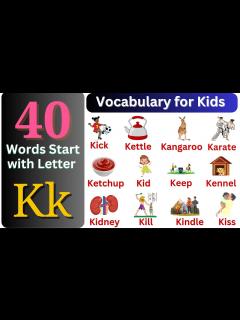 [x]Letter K Words for Kids - English Vocabulary Word – Learn English for ...