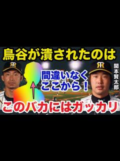 [x]関本賢太郎「鳥谷は最後 に潰された」阪神タイガース鳥谷敬が潰された理由がヤバすぎる【プロ野球】 - YouTube